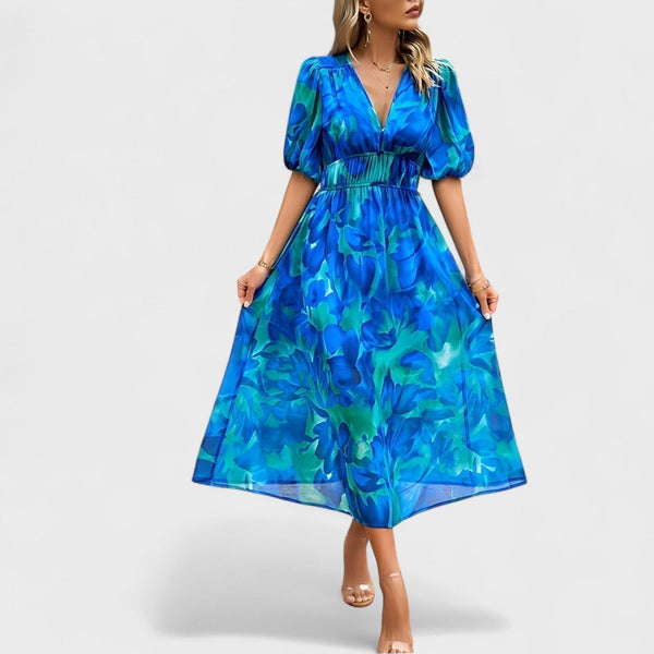 Clara – Robe Élégante à Fleurs