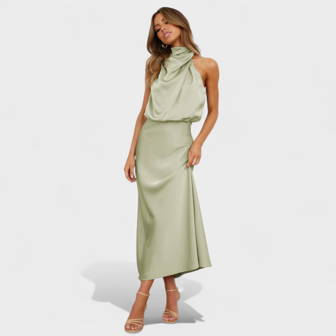 Alda - Robe Élégante en Satin