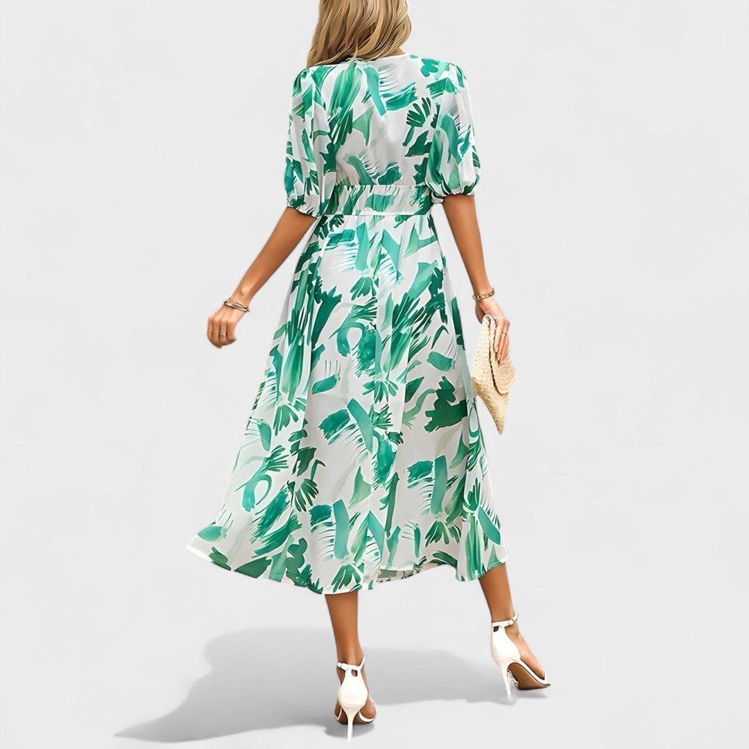 Clara – Robe Élégante à Fleurs
