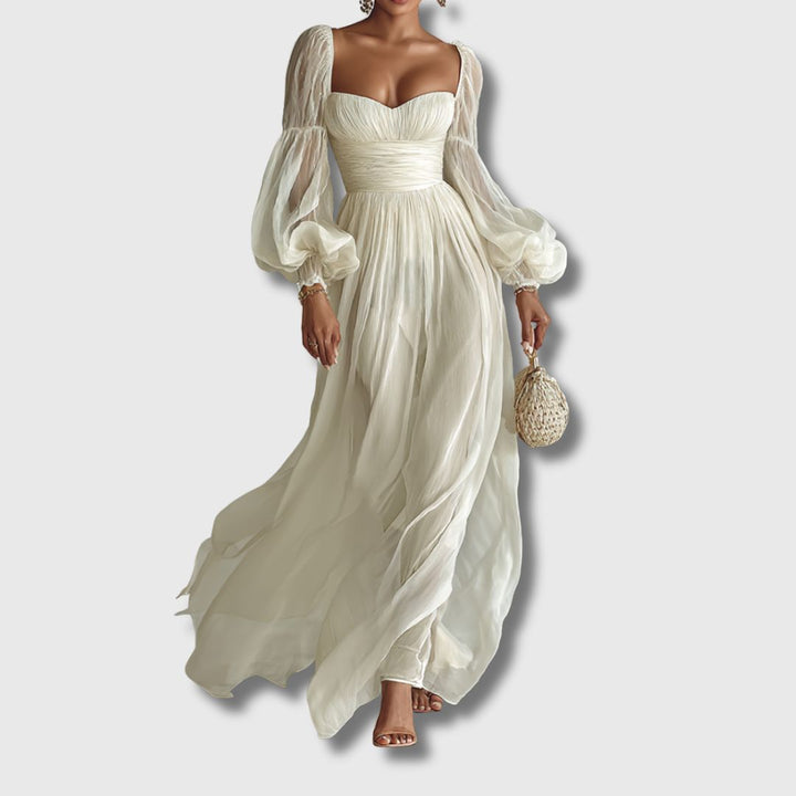 Danijela – Robe Élégante avec Décolleté Carré