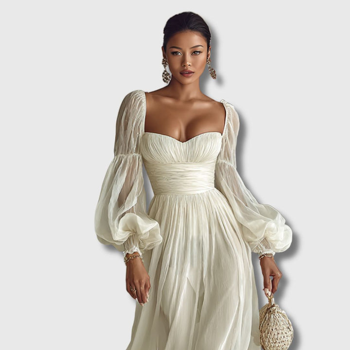 Danijela – Robe Élégante avec Décolleté Carré