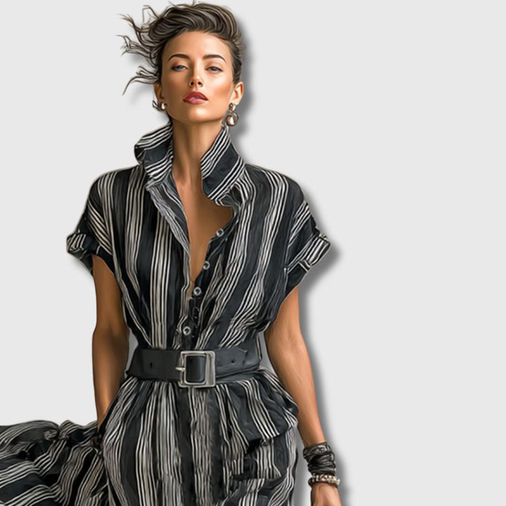 Sanja – Élégant maxi robe en chiffon