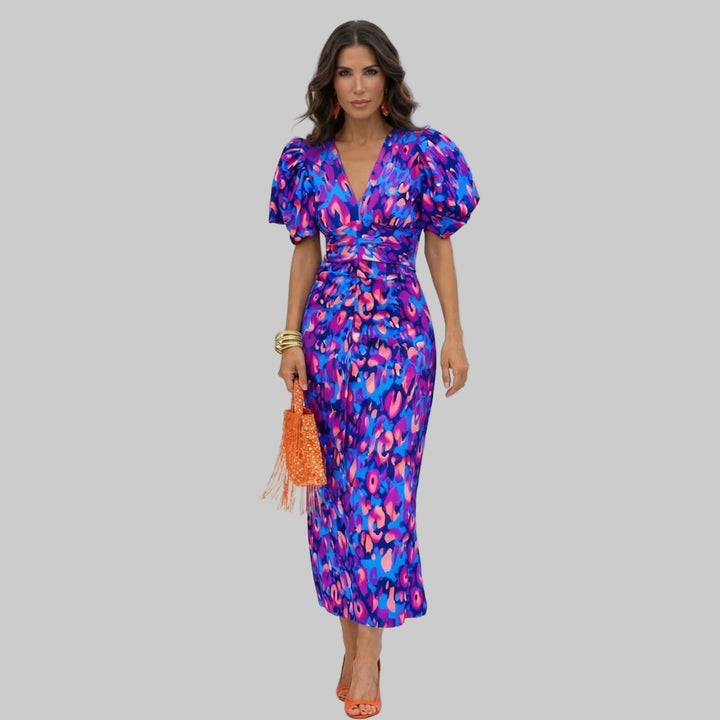 Ani – Robe élégante avec de grandes manches bouffantes