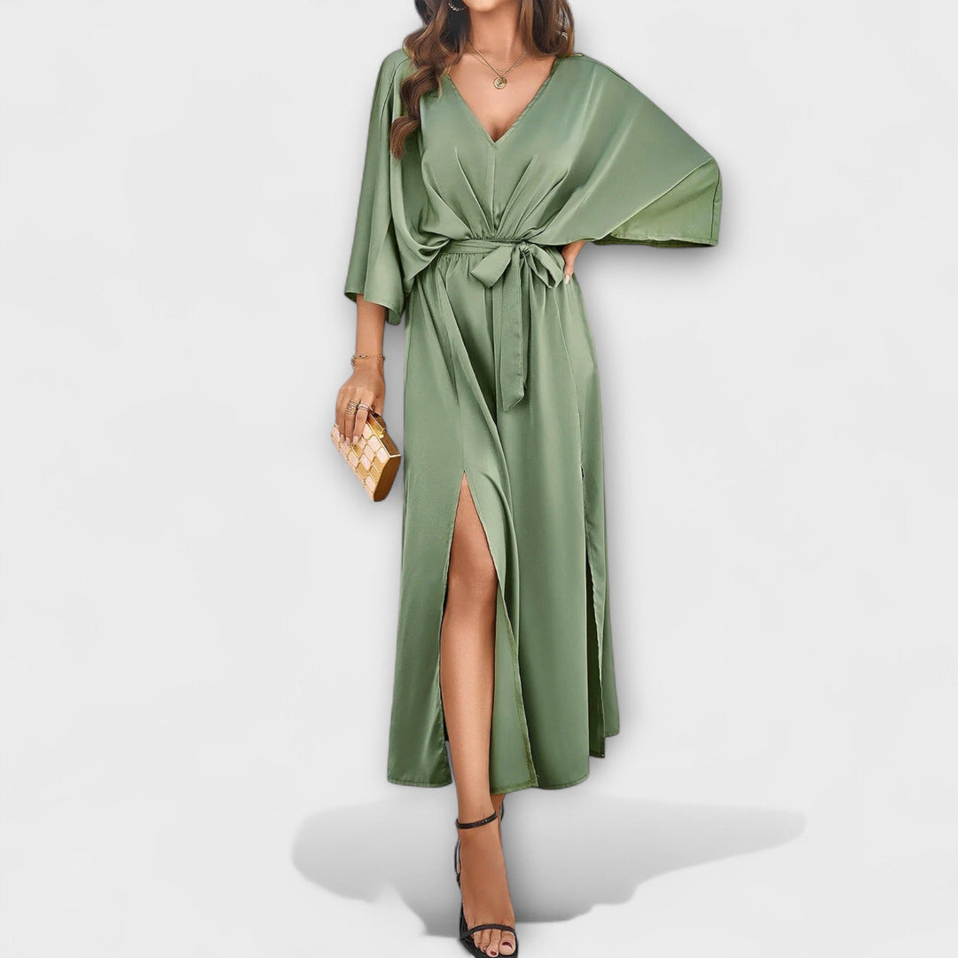 Sabrina – Robe maxi sophistiquée avec décolleté en V