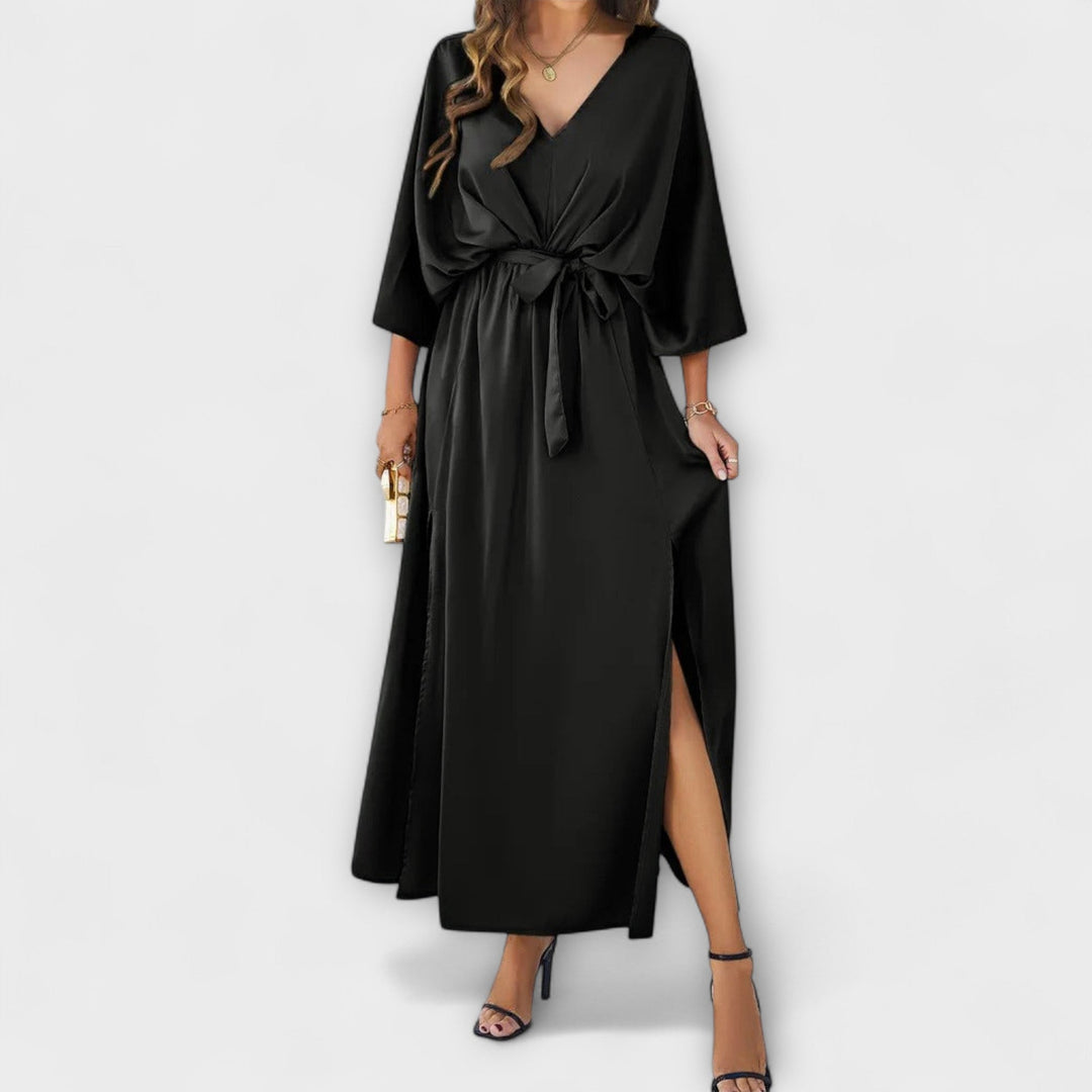 Sabrina – Robe maxi sophistiquée avec décolleté en V
