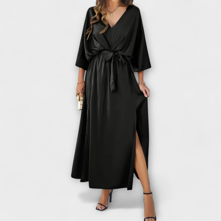 Sabrina – Robe maxi sophistiquée avec décolleté en V