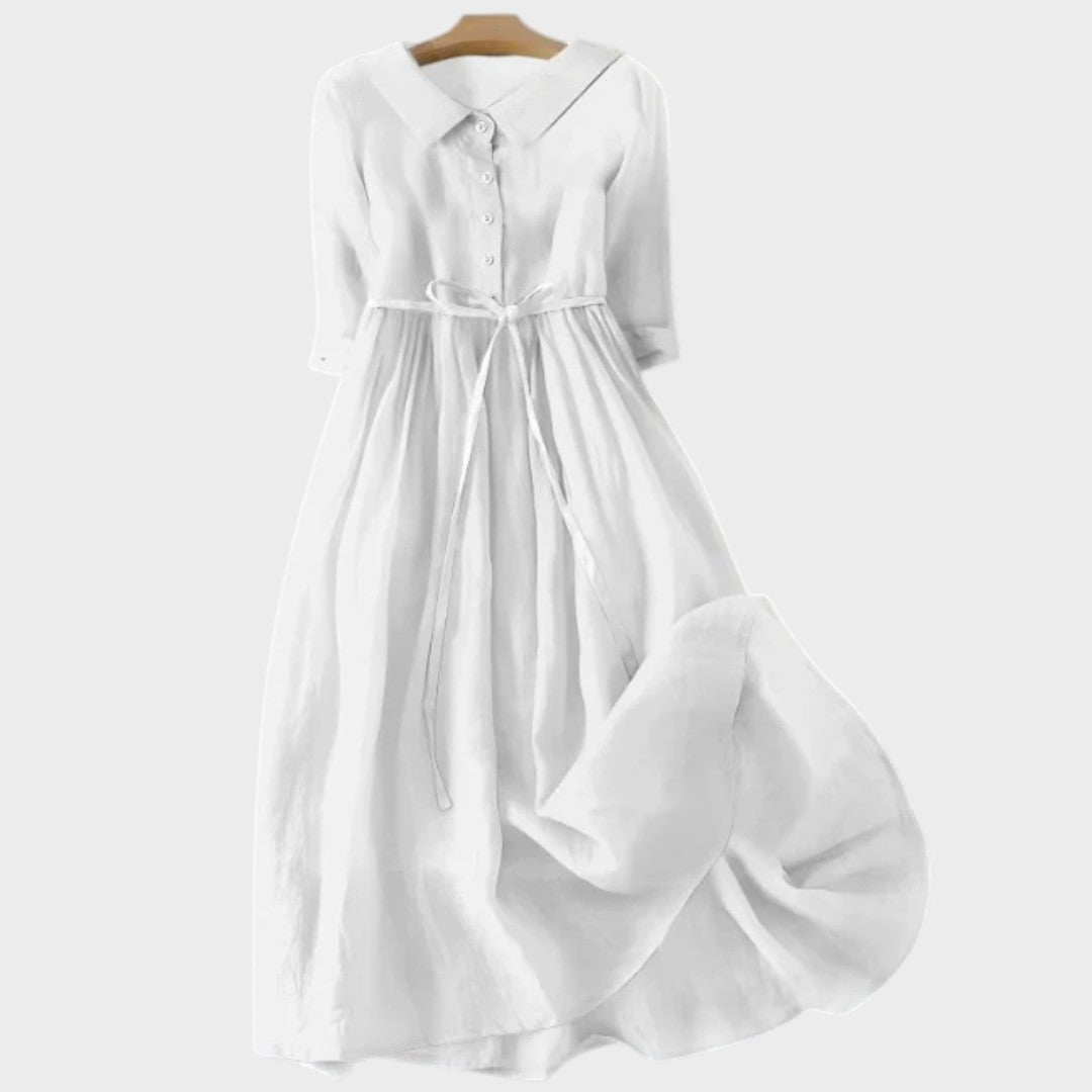 Ena - Robe d'été avec ceinture à la taille