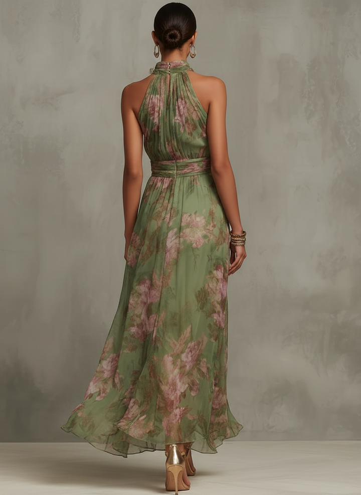Sophie – Élégant Maxi Robe Fleurie