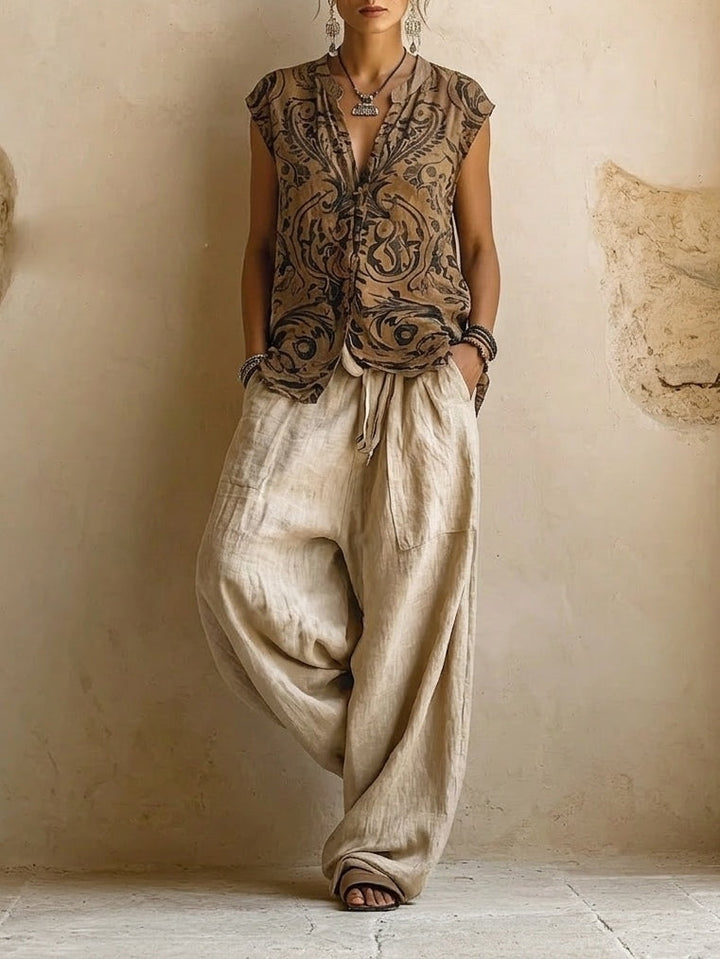 Ensemble Florence en coton et lin
