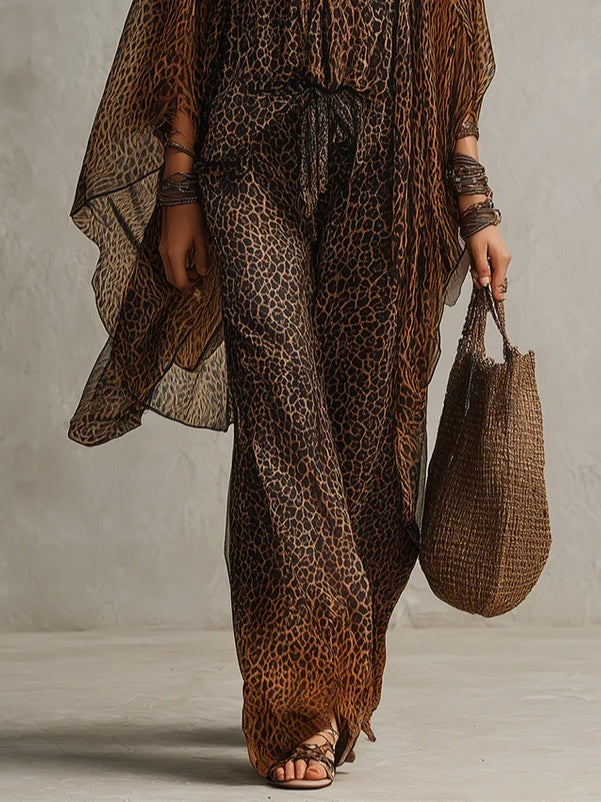 Ensemble Boho Léopard Luxe 3 pièces