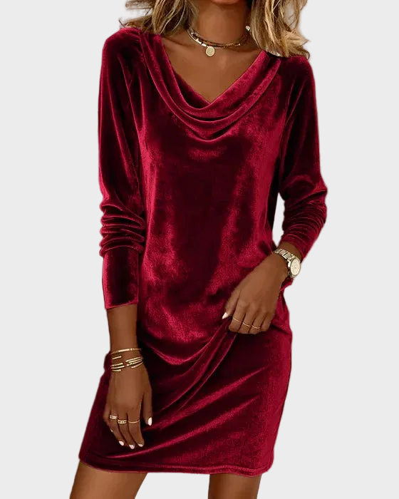Frosina - Robe en velours à coupe ample