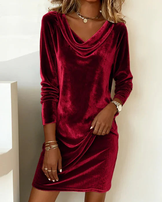 Frosina - Robe en velours à coupe ample