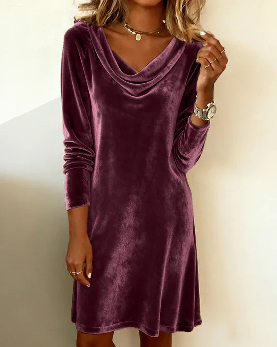 Frosina - Robe en velours à coupe ample