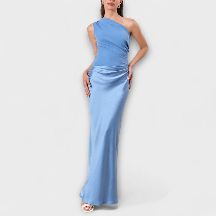 Edita - Robe satinée asymétrique