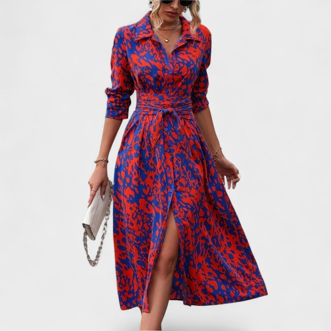 Camila – Robe à motif léopard