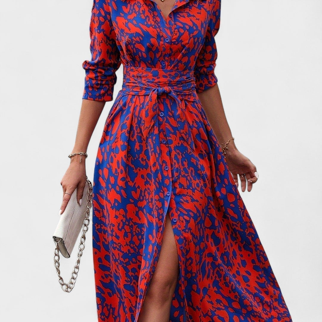 Camila – Robe à motif léopard