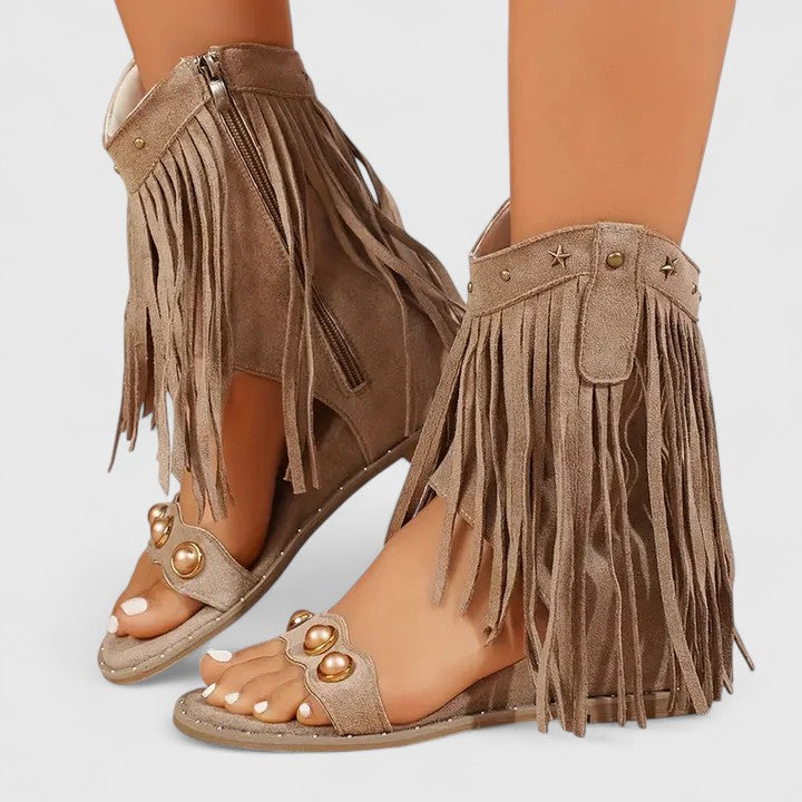Eira - Sandales Chic avec Franges