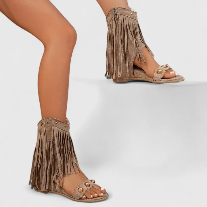 Eira - Sandales Chic avec Franges