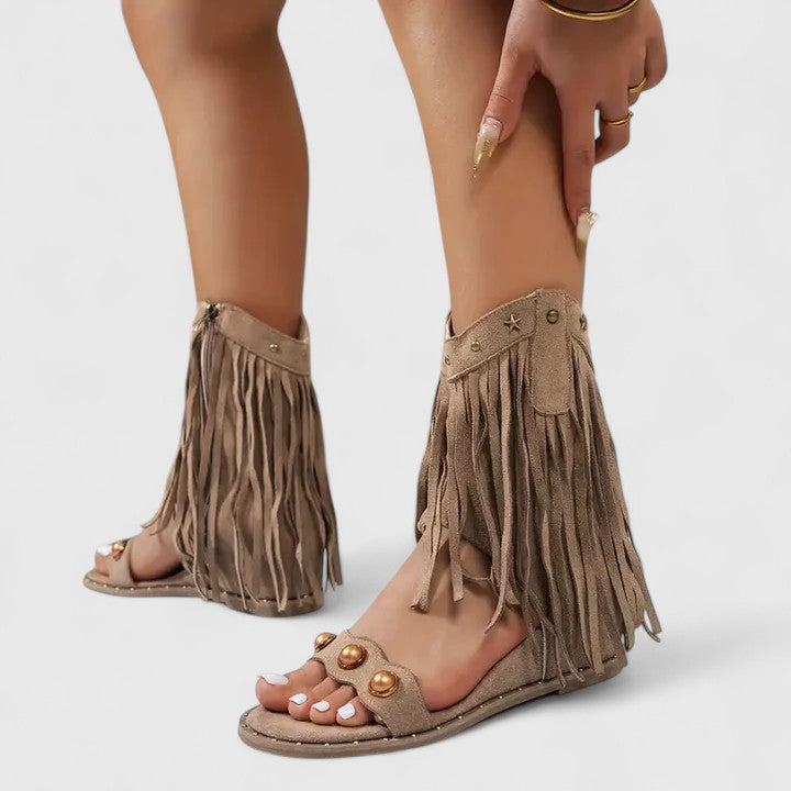 Eira - Sandales Chic avec Franges