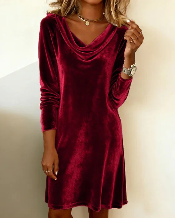 Frosina - Robe en velours à coupe ample