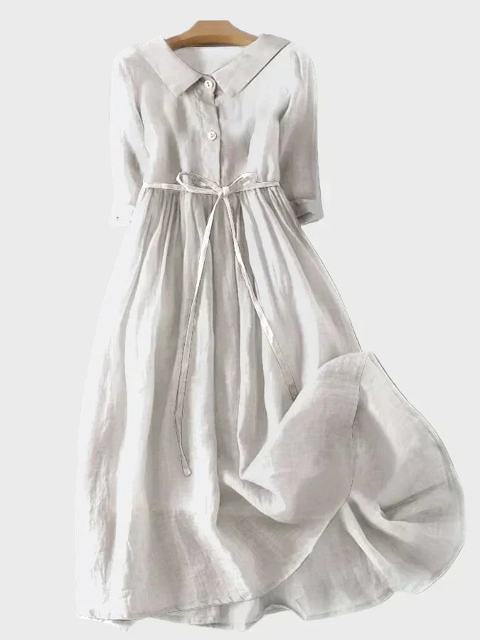 Robe avec Col Élégant