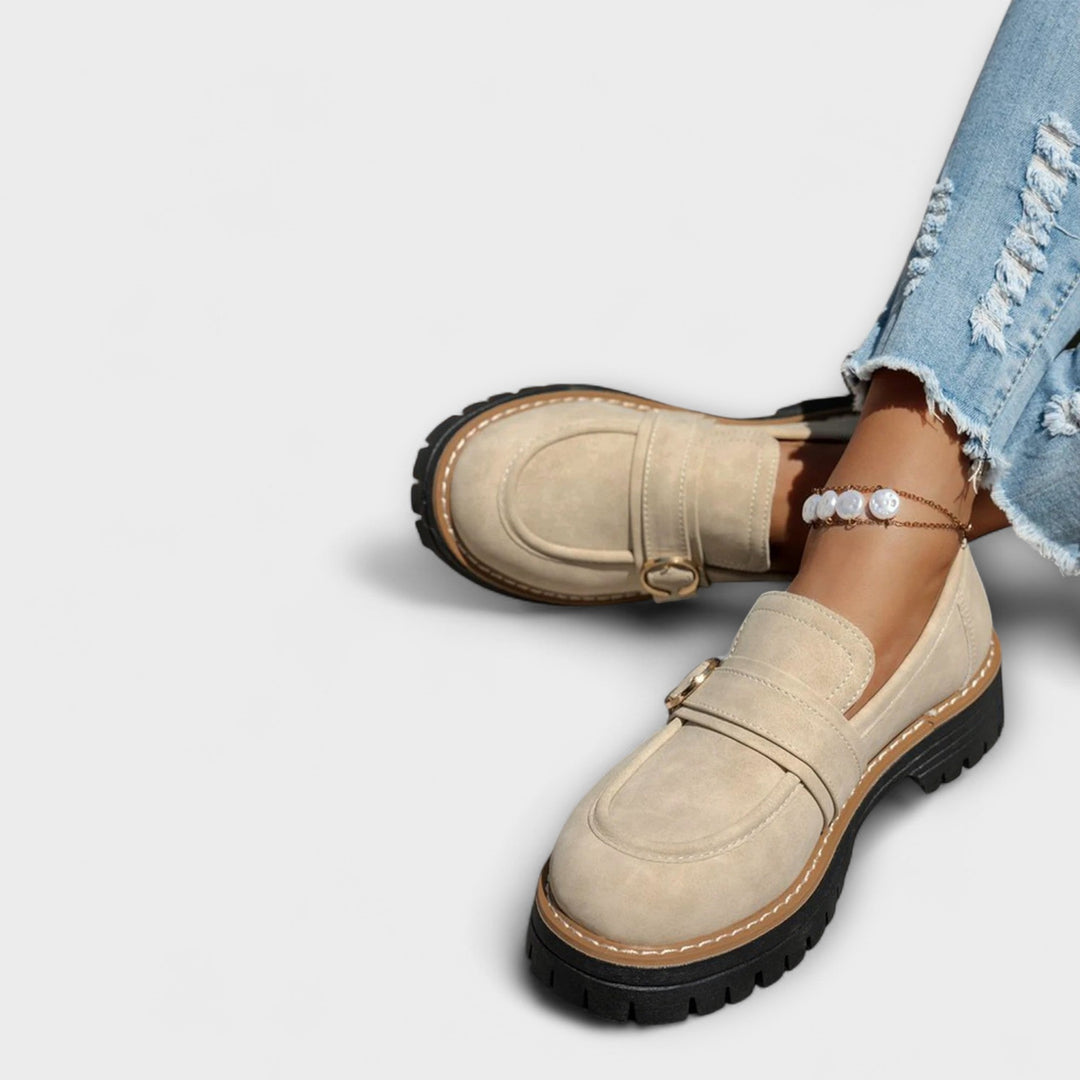 Lora™ | Mocassins Casual à Bout Ronde