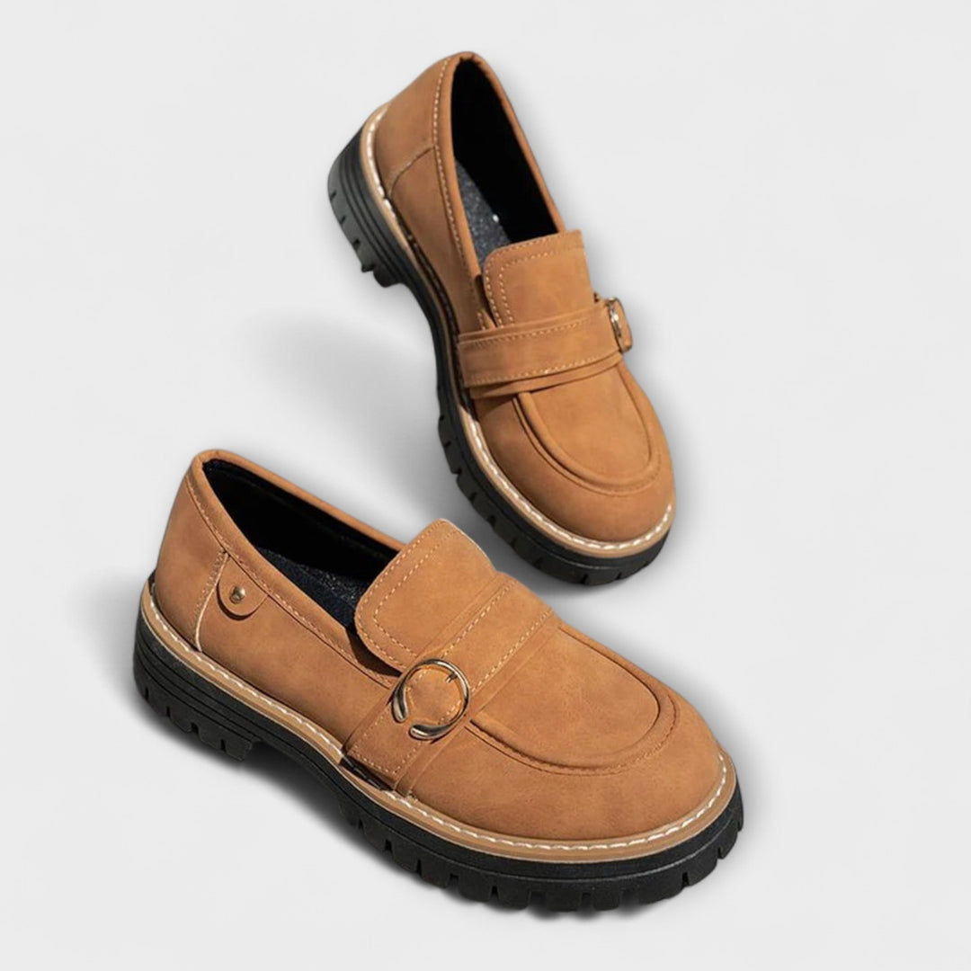 Lora™ | Mocassins Casual à Bout Ronde