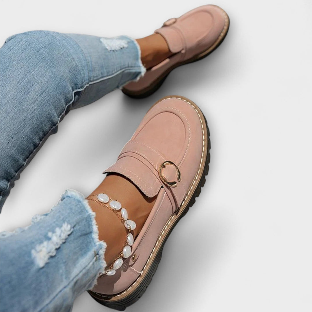 Lora™ | Mocassins Casual à Bout Ronde