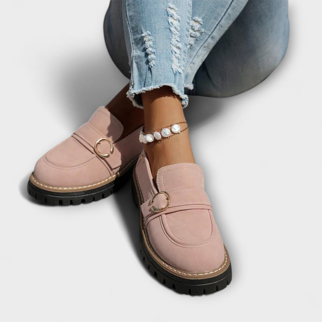 Lora™ | Mocassins Casual à Bout Ronde