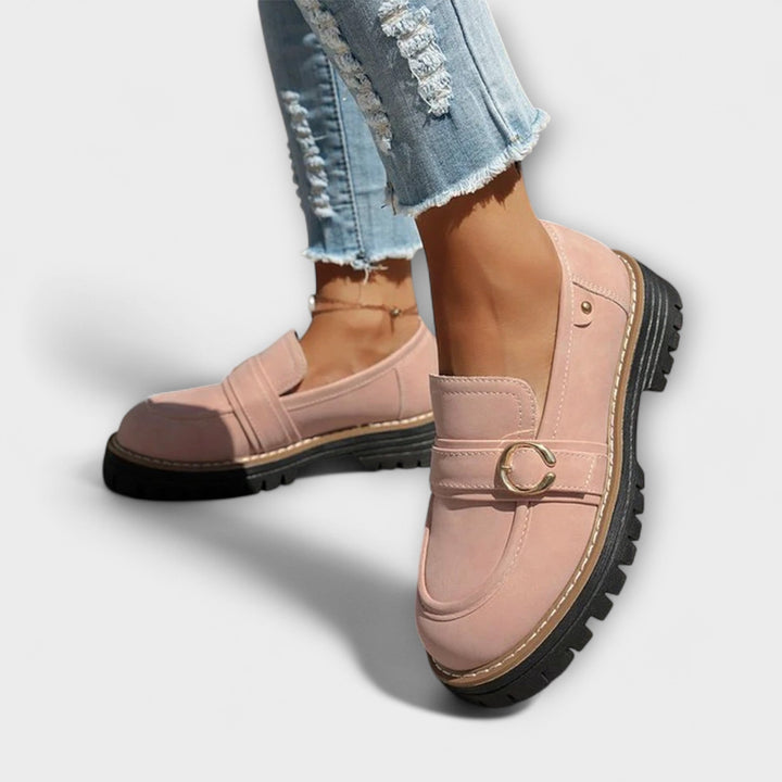 Lora™ | Mocassins Casual à Bout Ronde