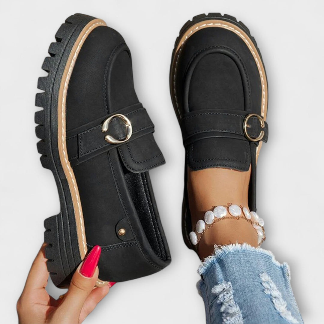 Lora™ | Mocassins Casual à Bout Ronde