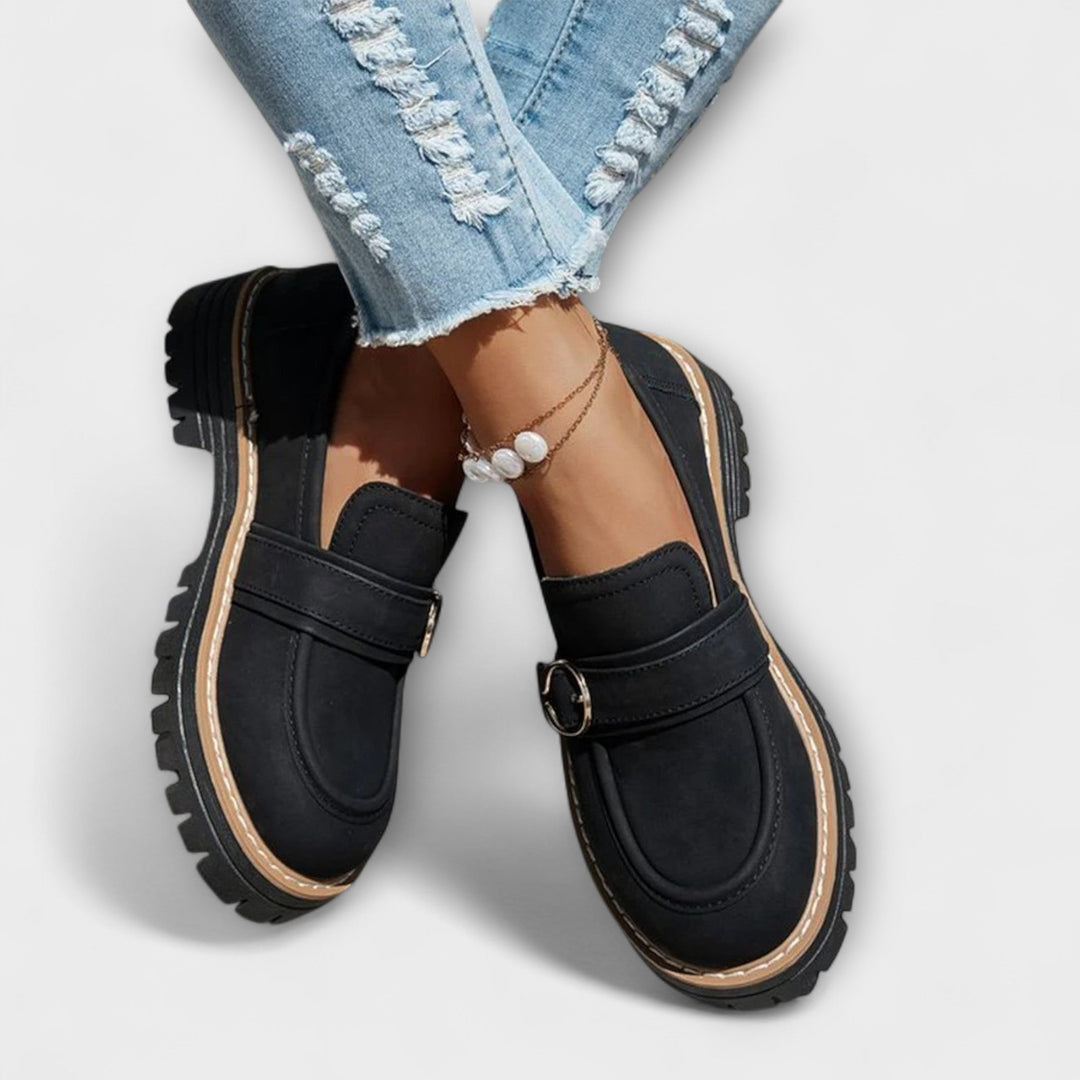 Lora™ | Mocassins Casual à Bout Ronde