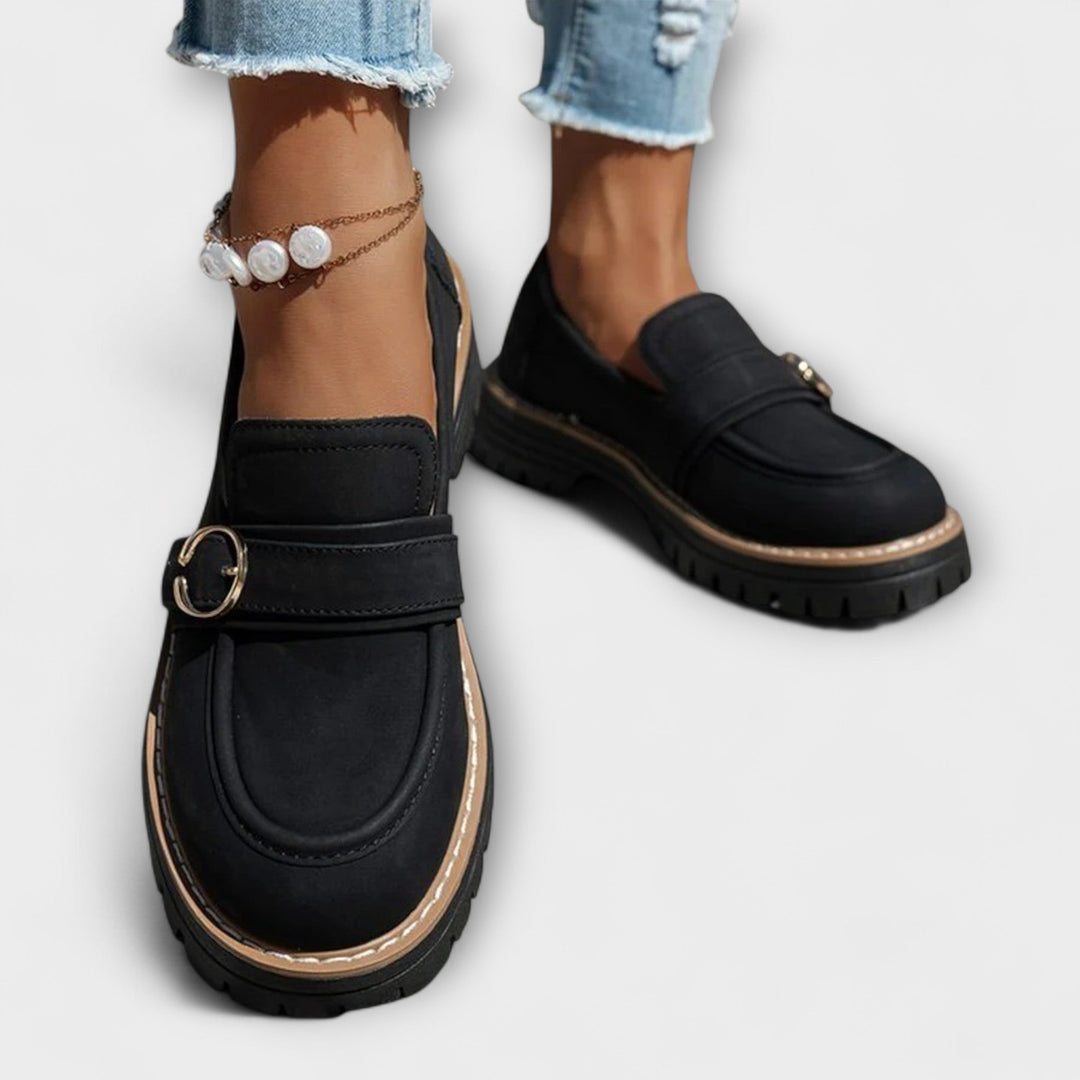 Lora™ | Mocassins Casual à Bout Ronde