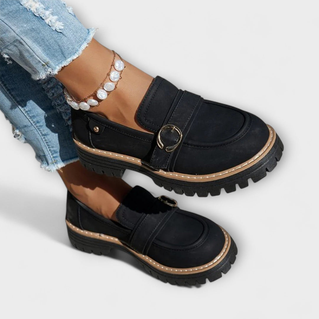 Lora™ | Mocassins Casual à Bout Ronde