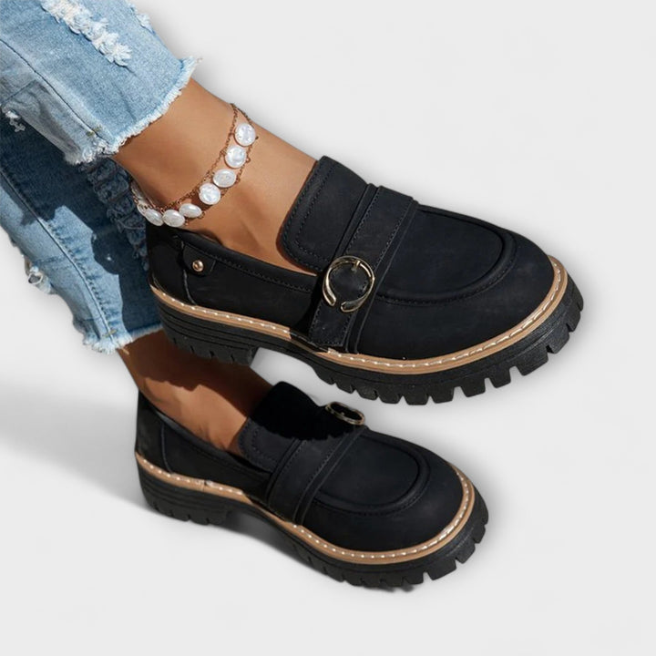 Lora™ | Mocassins Casual à Bout Ronde