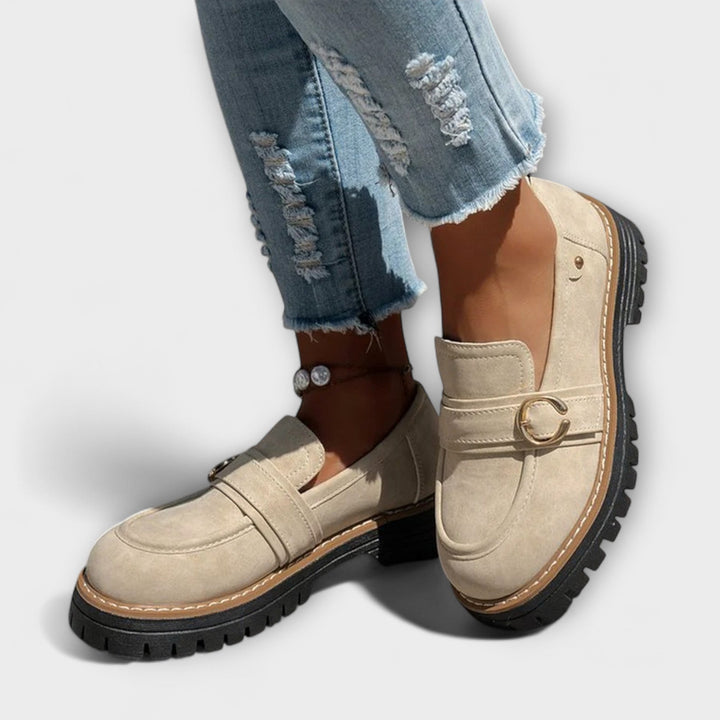 Lora™ | Mocassins Casual à Bout Ronde