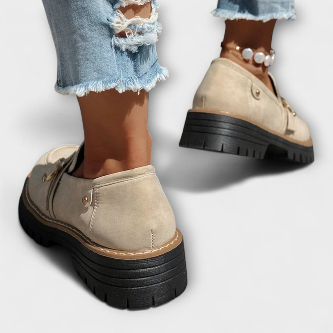 Lora™ | Mocassins Casual à Bout Ronde