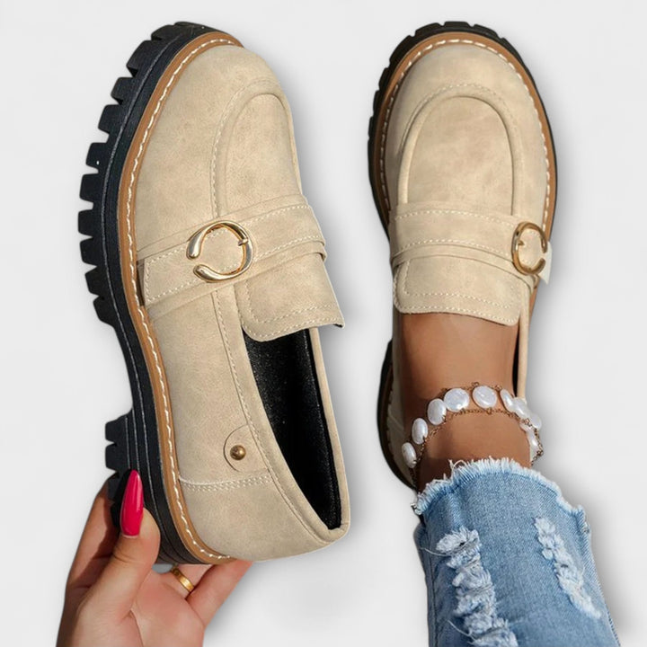 Lora™ | Mocassins Casual à Bout Ronde