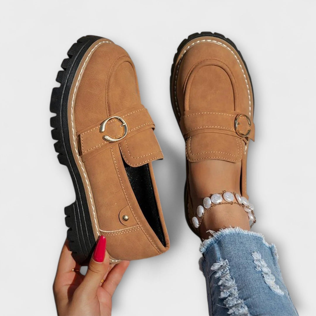 Lora™ | Mocassins Casual à Bout Ronde