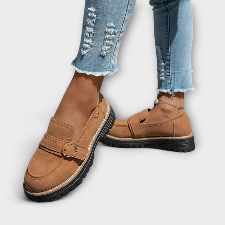 Lora™ | Mocassins Casual à Bout Ronde