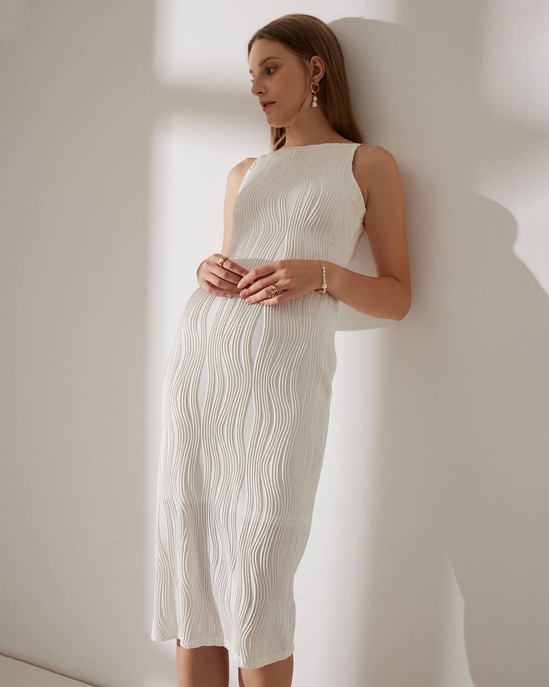 Marta | Robe chemise texturée