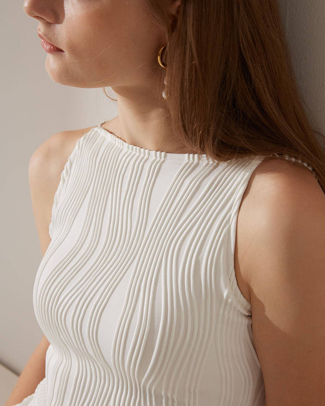 Marta | Robe chemise texturée