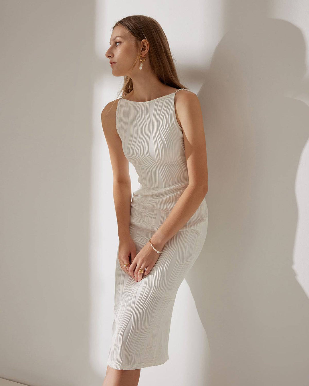 Marta | Robe chemise texturée