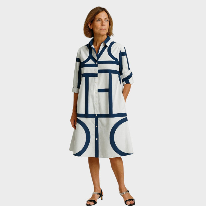 Petra - Robe à motif géométrique