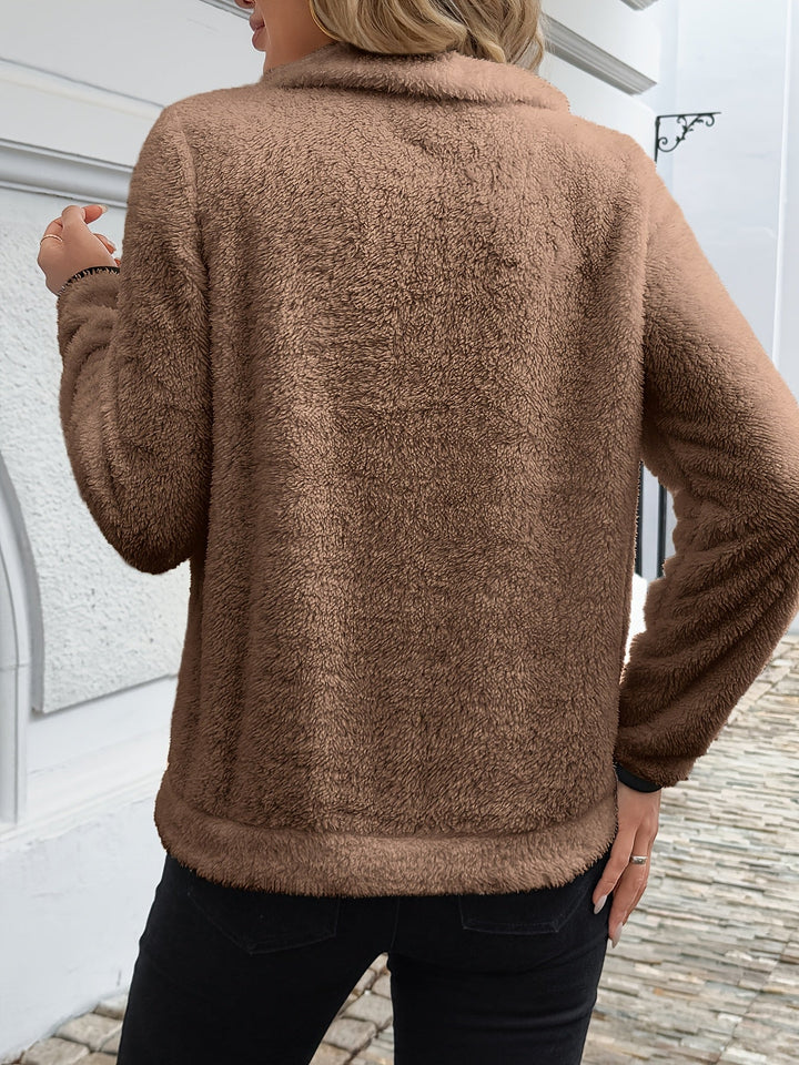 Juliette | Sweat à capuche zippé mi-haut