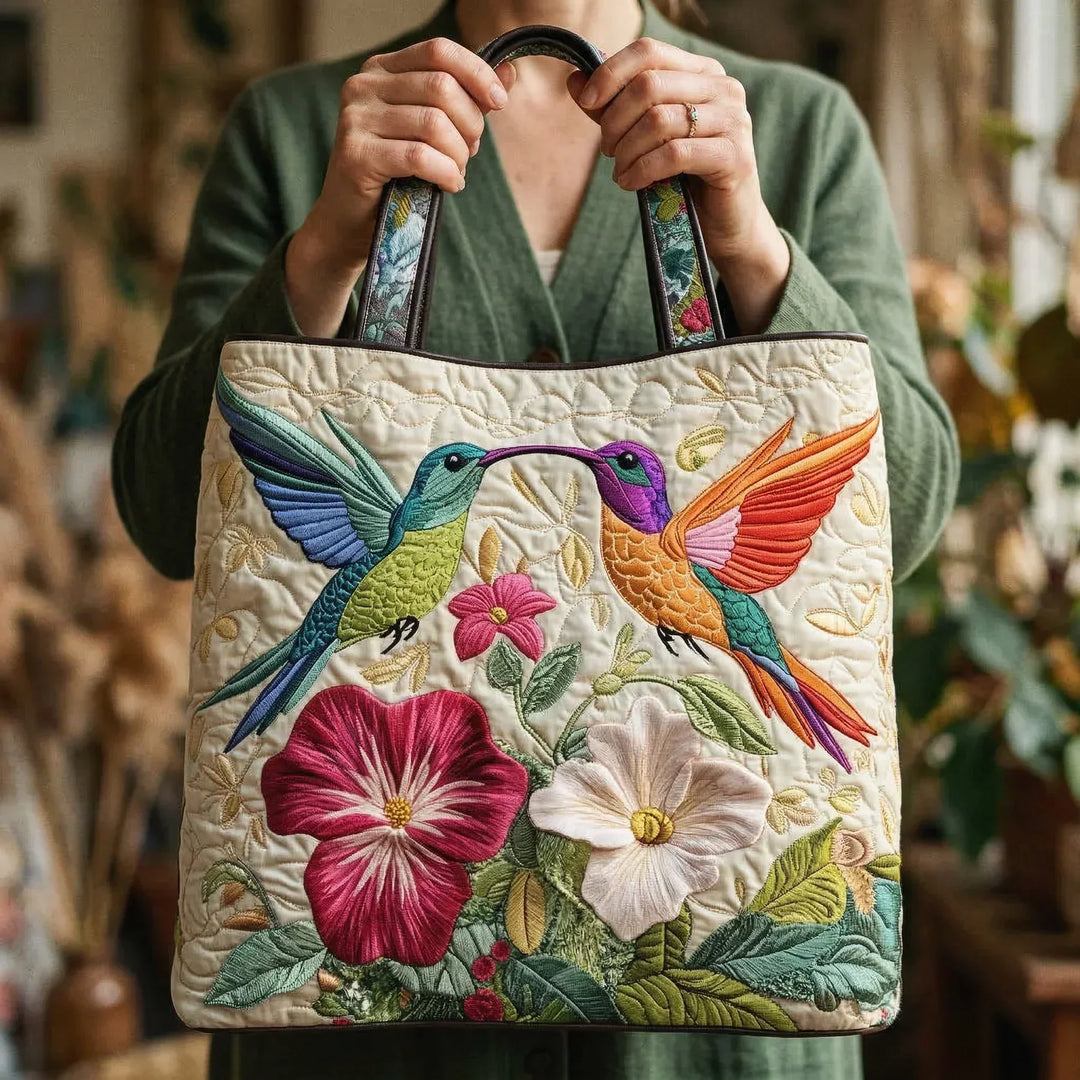 Sac à Remplir - Colibri et Fleurs Blanches