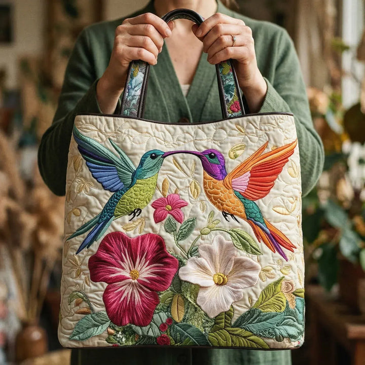 Sac à Remplir - Colibri et Fleurs Blanches