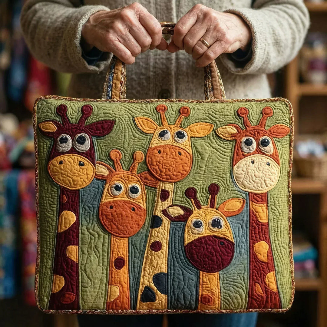 Sac tote rembourré - Girafe