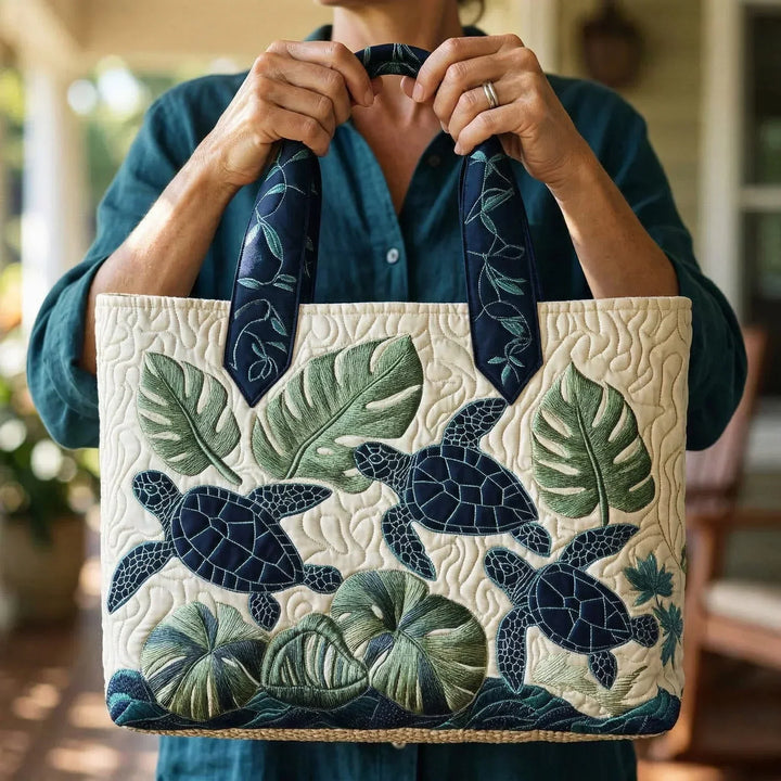 Sac en Tissu Artisanal - Grâce de la Tortue Marine