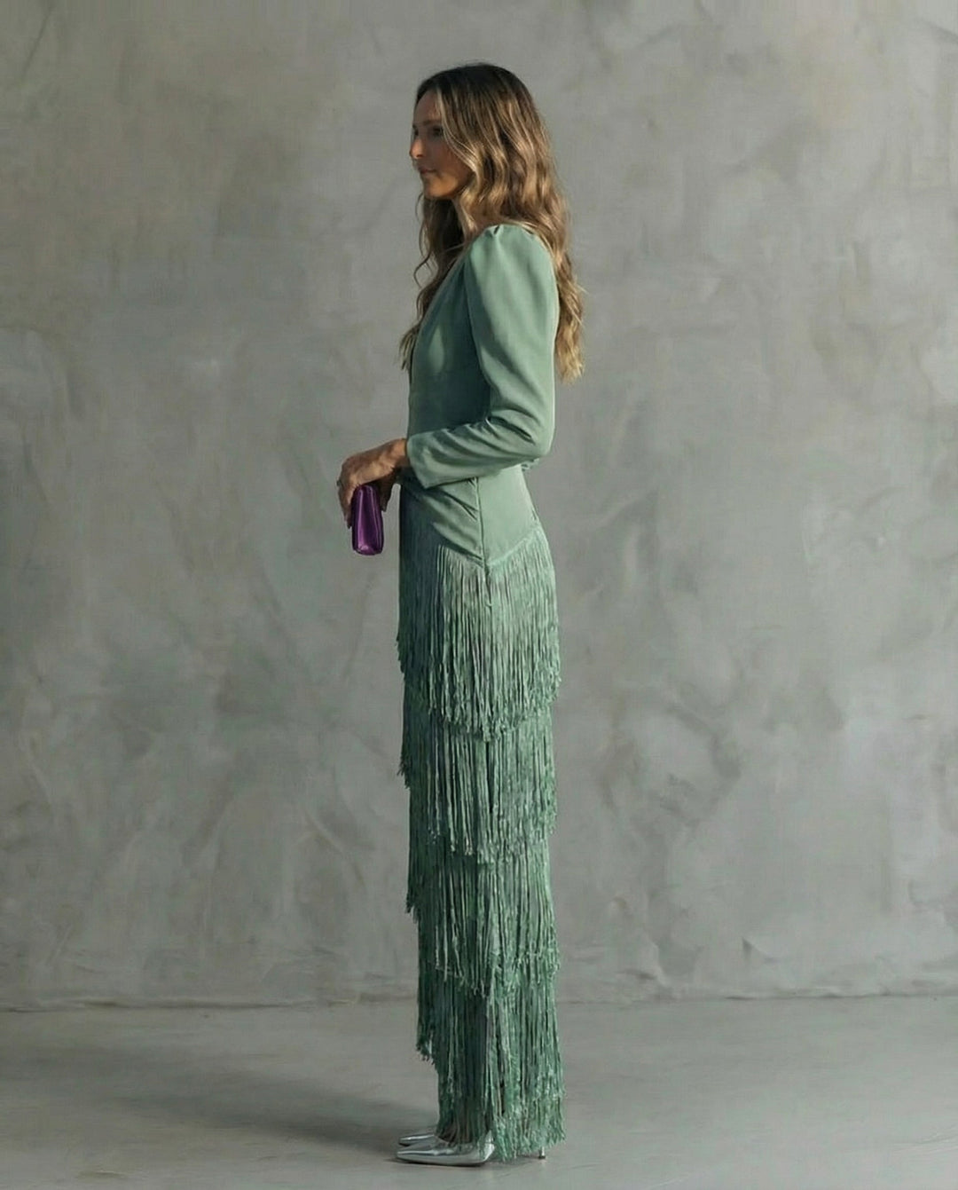 Clara – Robe Élégante avec Franges